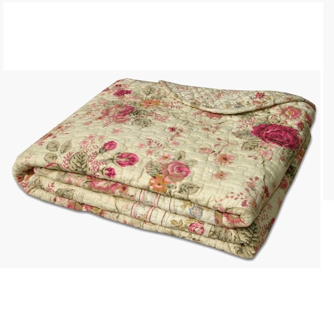 Antique Rose Throw Quilt, , alternate image number 3