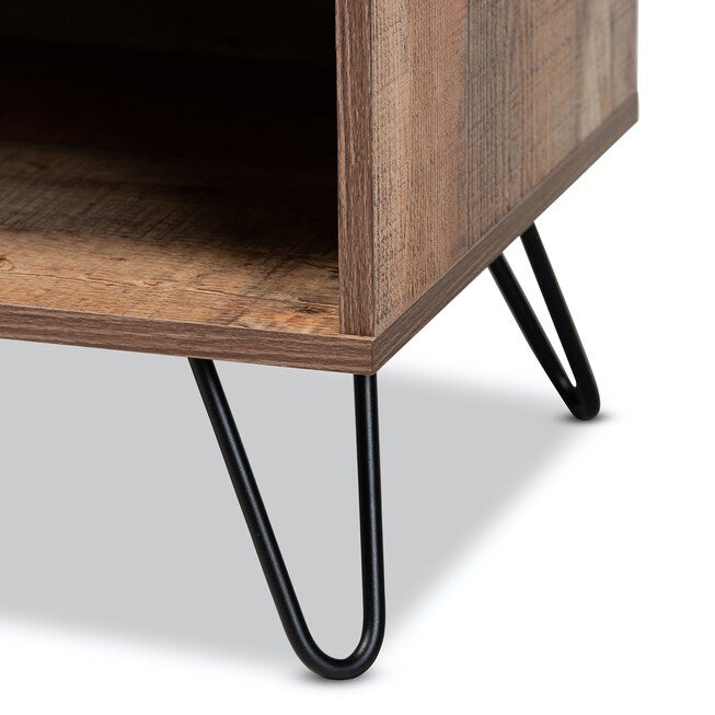 Iver Rustic 1-Door Wood Tv Stand Furniture, , alternate image number null