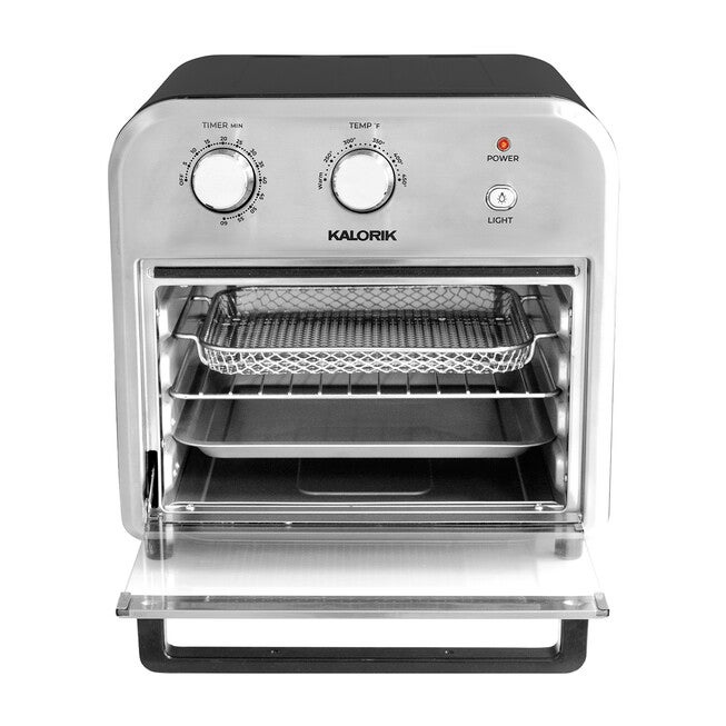 Kalorik 12 Quart Air Fryer Oven, Black/Stainless Steel, , alternate image number null