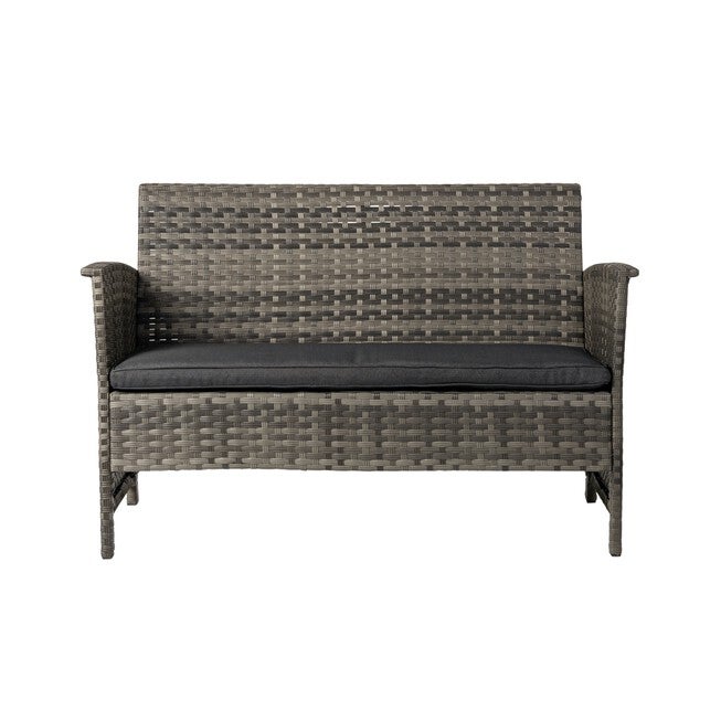 Jareth Wicker Patio Set in Gray, , alternate image number 11