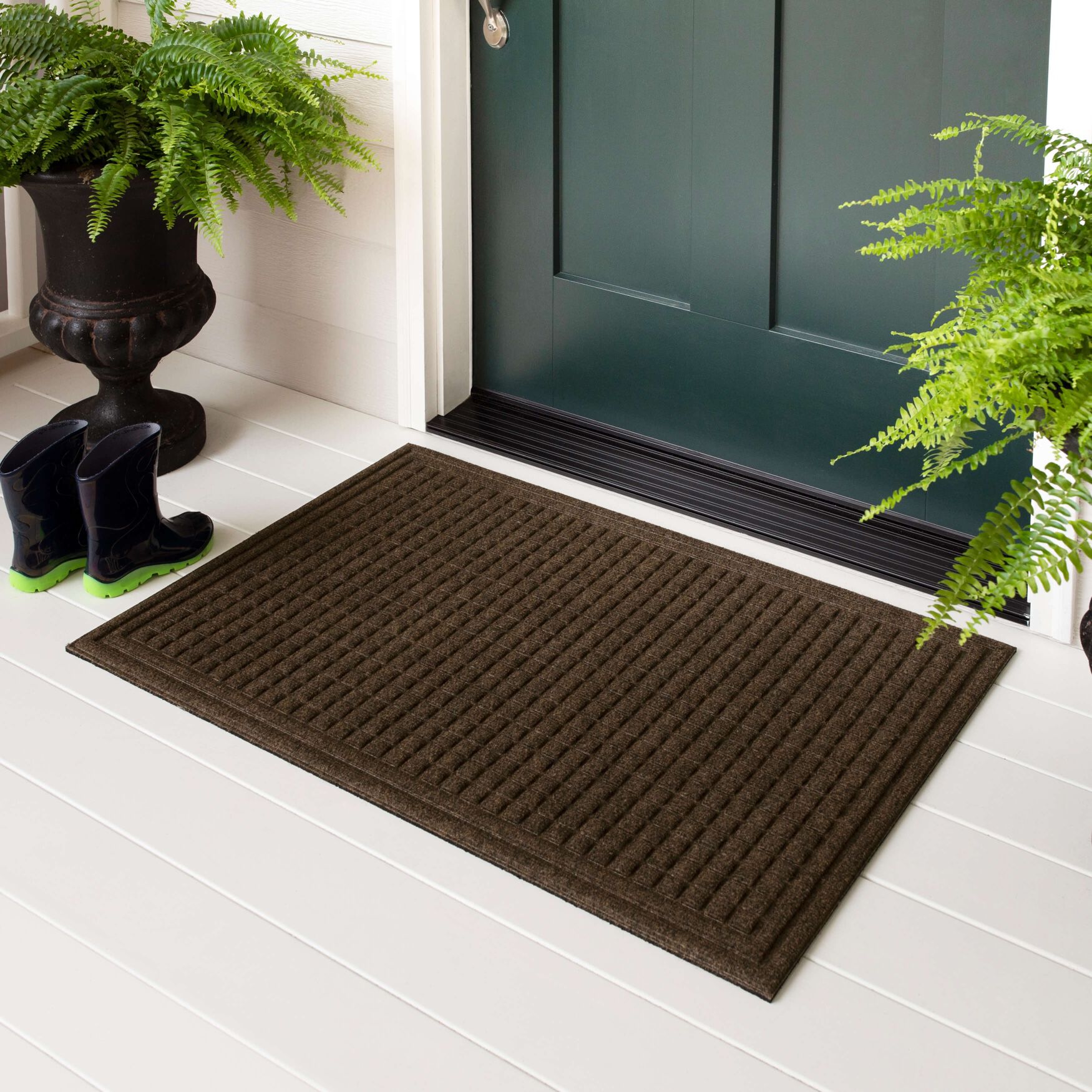 Waffle Grid Impression Door Mat, , alternate image number 7
