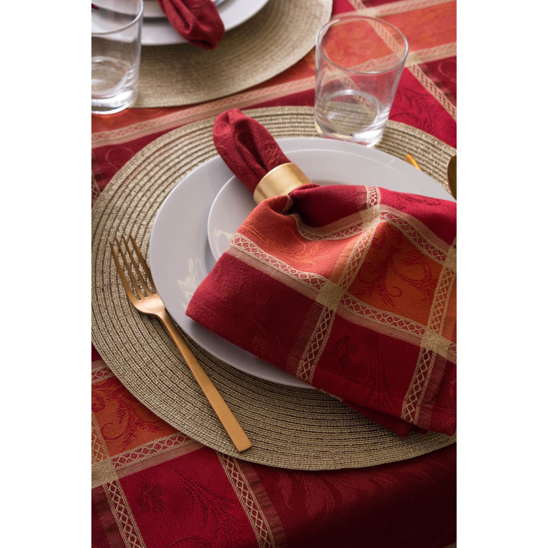 Harvest Wheat Jacquard Napkin, Set of 6, , alternate image number 2
