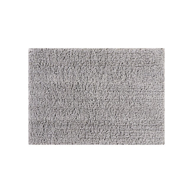 Micro Plush Collection 100% Polyester 17 inches X 24 inches Rectangle Bath Rug, LIGHT GRAY, hi-res image number 0