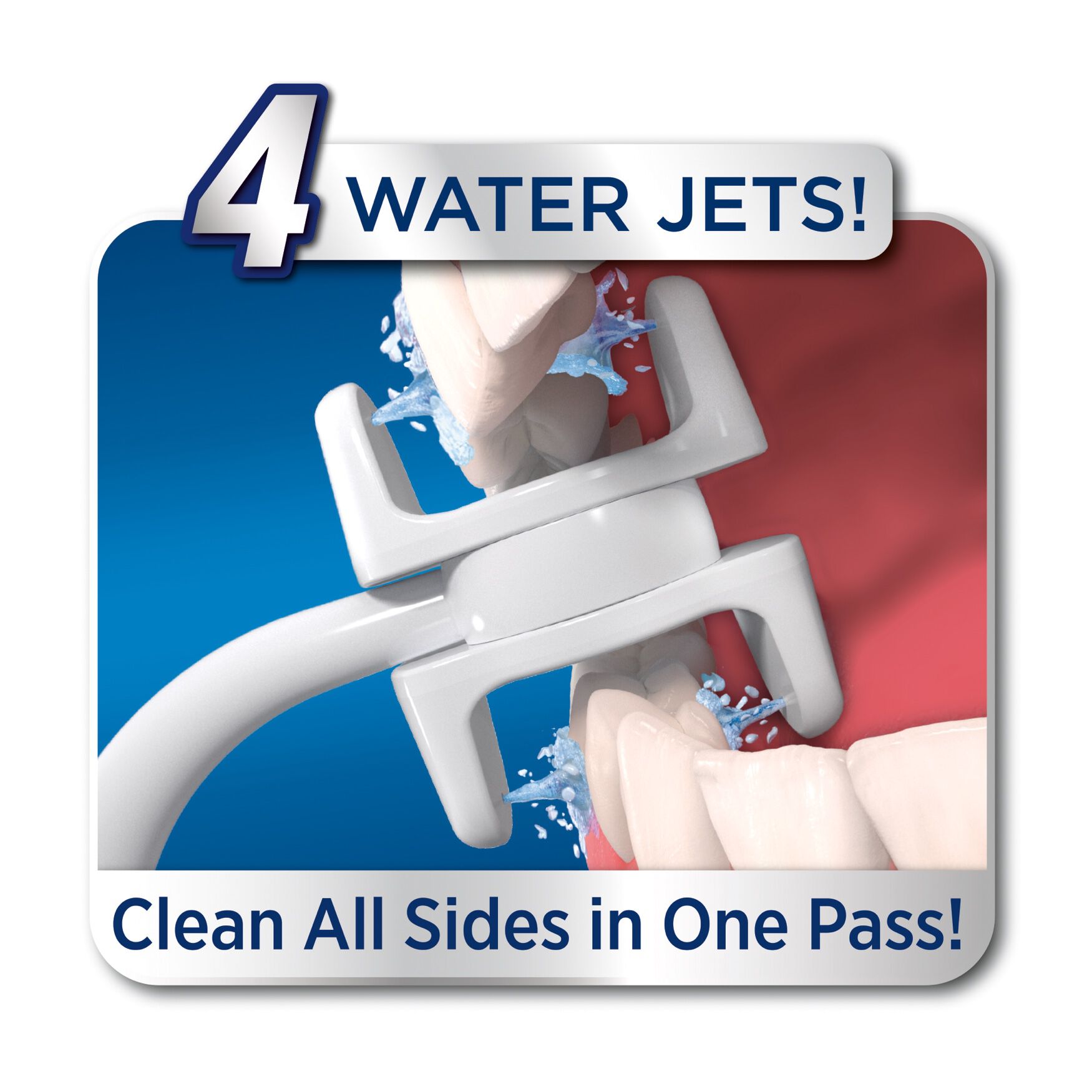 Miracle Smile&reg; Water Flosser, WHITE, on-hover image number 1