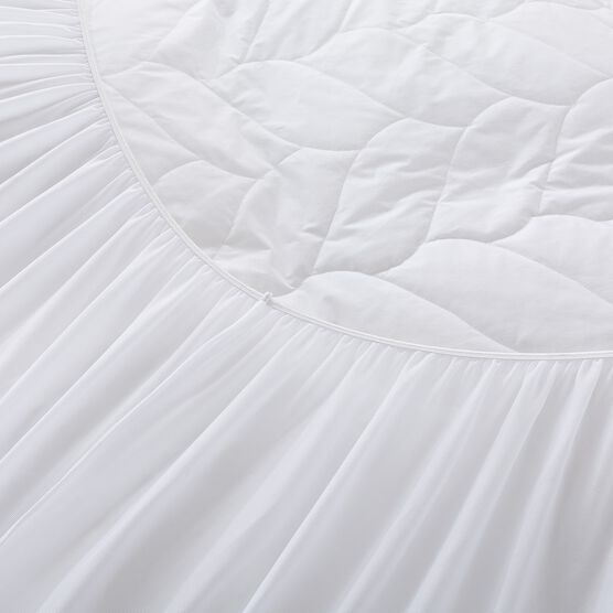 Cotton Quilted Dual Chamber 1.5 In. Feather Topper Mattress Toppers, , alternate image number null
