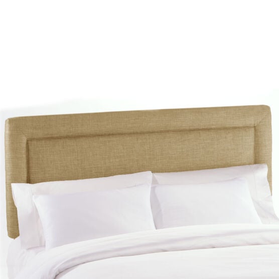 Queen Size Upholstered Headboard, SANDSTONE LINEN, hi-res image number null
