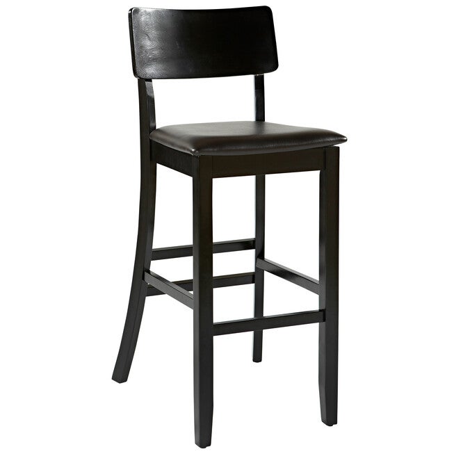 Torino Collection Contemporary Bar Stool, 30 inchesH, BLACK, hi-res image number 0