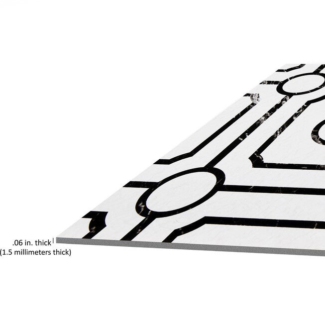 Retro 12x12 Self Adhesive Vinyl Floor Tile - Carrera - 20 Tiles/20 sq. ft., , alternate image number null