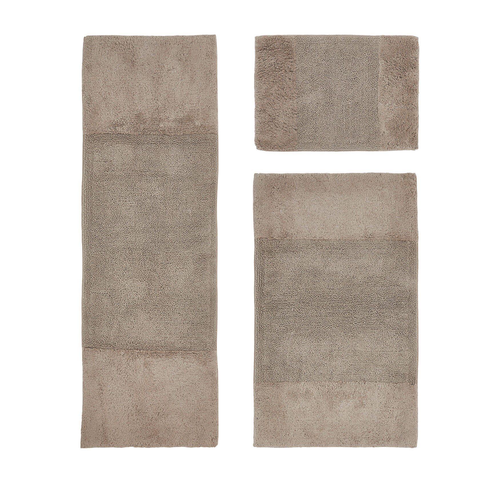 Granada Collection 100% Cotton 3 Piece (17 inches X 24 inches | 24 inches X 40 inches | 20 inches X 60 inches) Bath Rug Set, SAND, hi-res image number 0
