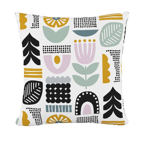 Helsinki Block 20"Sq. Pillow, LAVENDER MULTI, hi-res image number null
