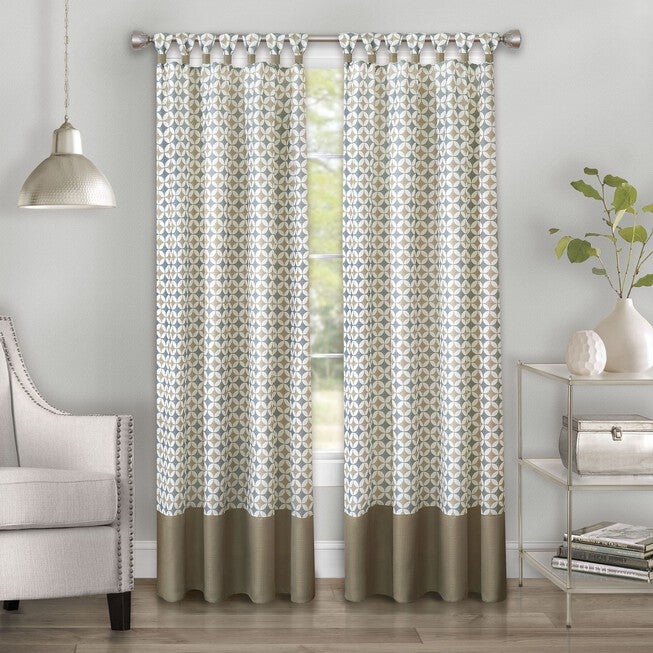Callie Cuff Tab Top Window Curtain Panel - 52x63, , alternate image number null
