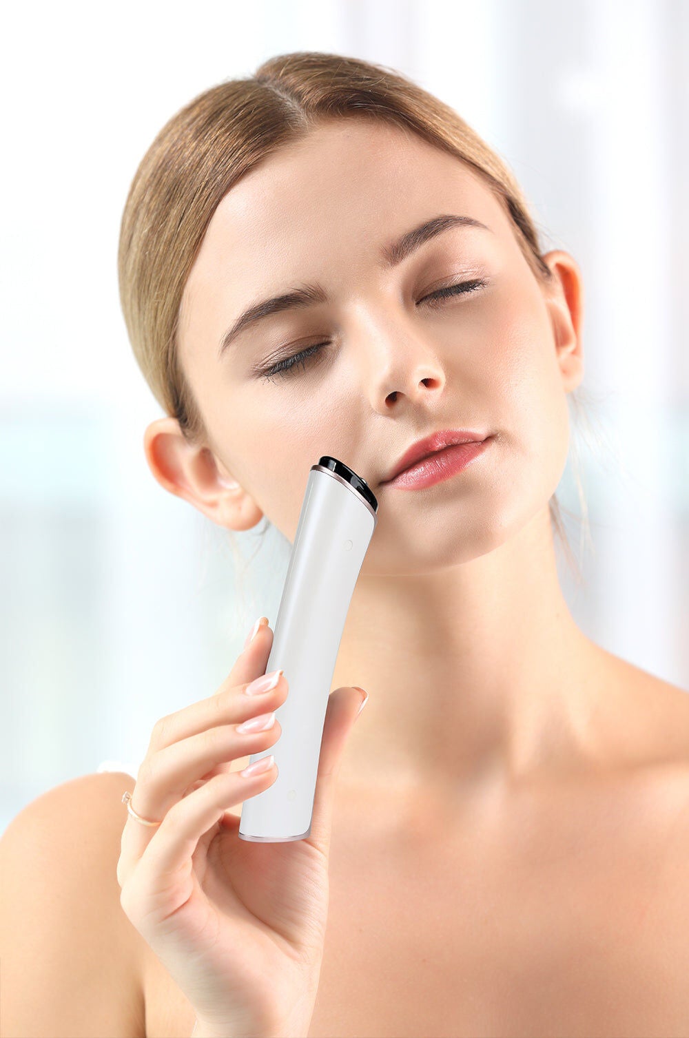 Prosepra EMS Red Blue Light 4 Probes Beauty Massage Device, PINK, alternate image number 7