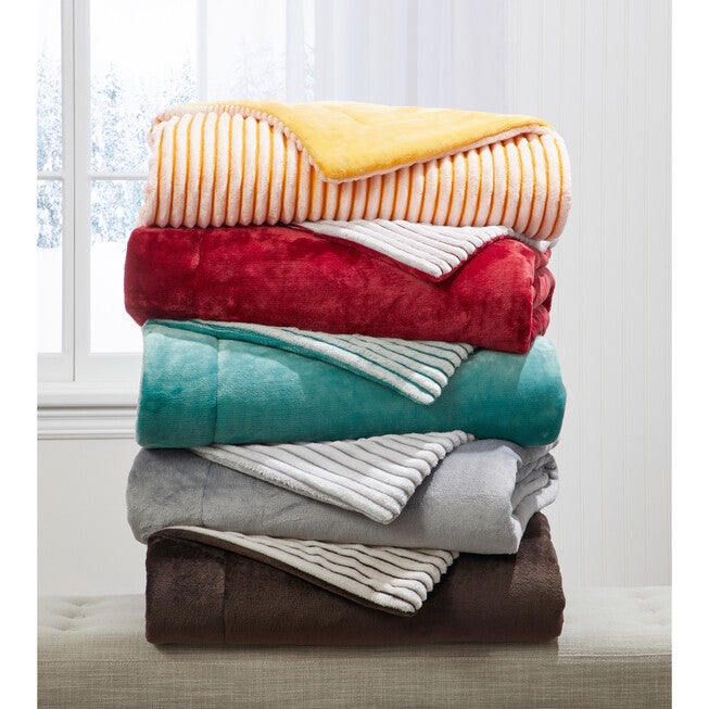 RIBBED BLANKET, , alternate image number 1