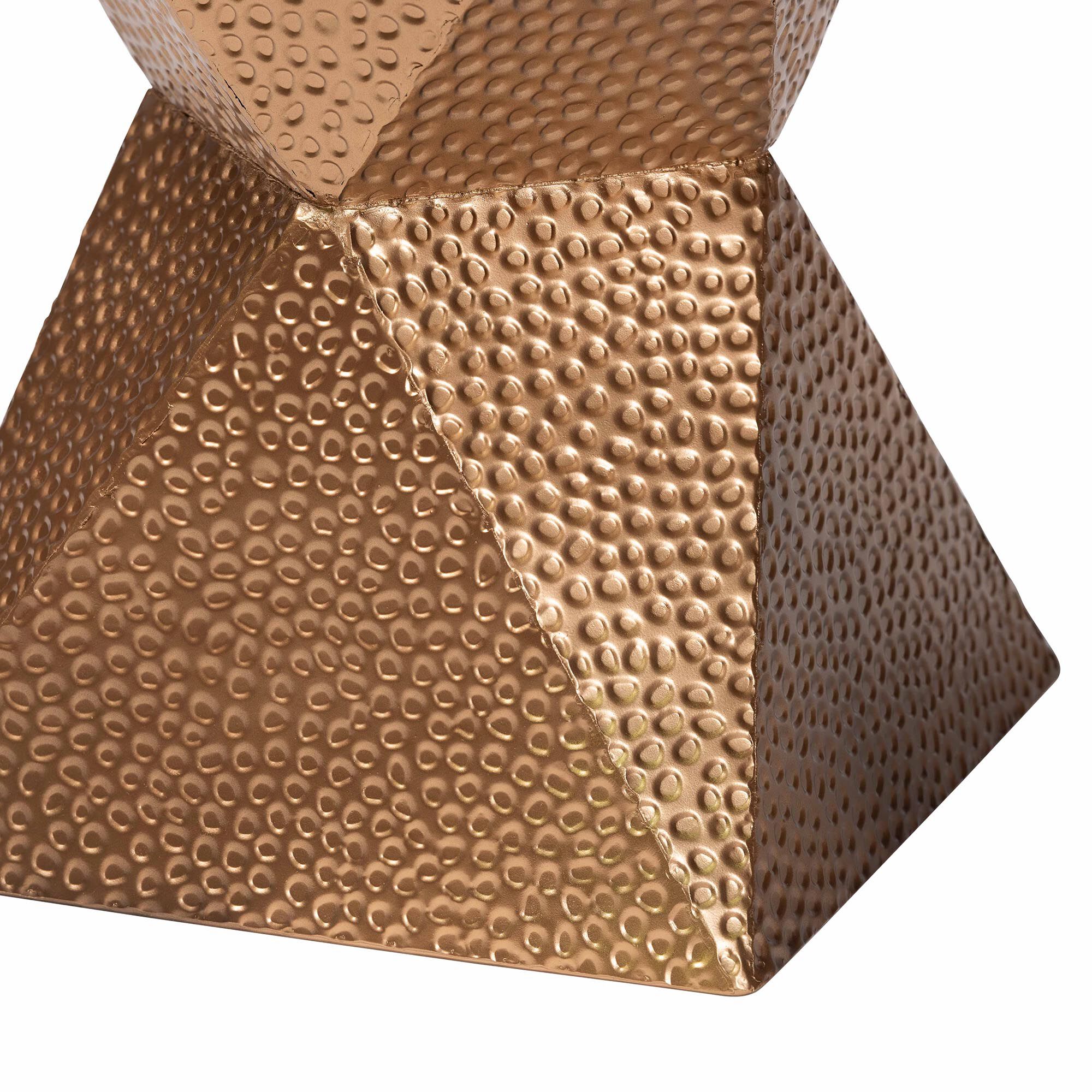 Pacey Textured Metal Accent Table, BRONZE, alternate image number 4