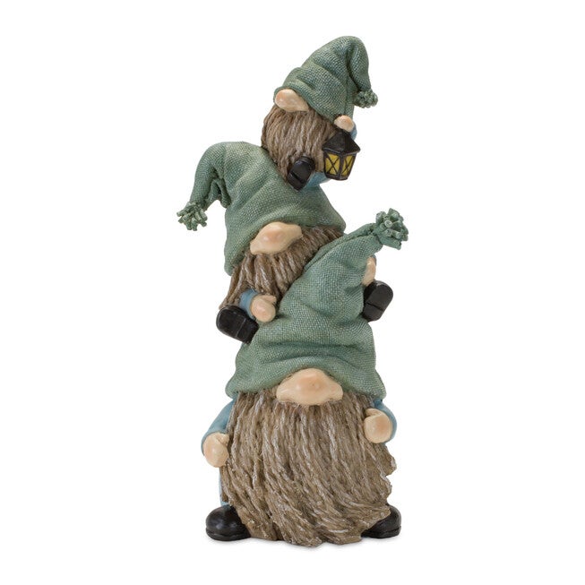 Stone Garden Gnome Stacking Figurine (Set Of 4), BLUE, hi-res image number null