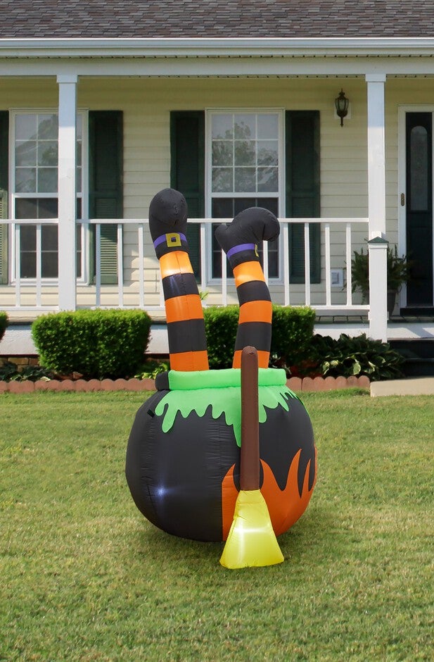 6' Witches Brew Inflatable, , on-hover image number null
