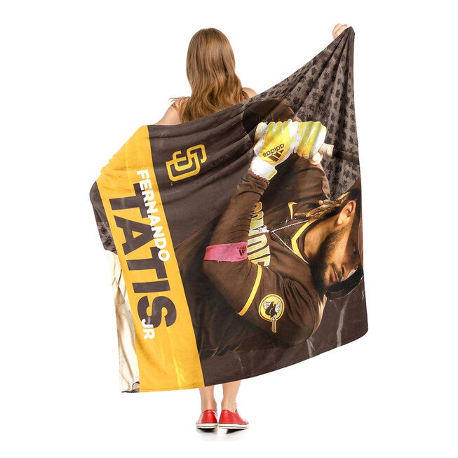 Mlb 575 Padres- Fernando Totis Jr Silk Touch Throw Blanket, , on-hover image number null