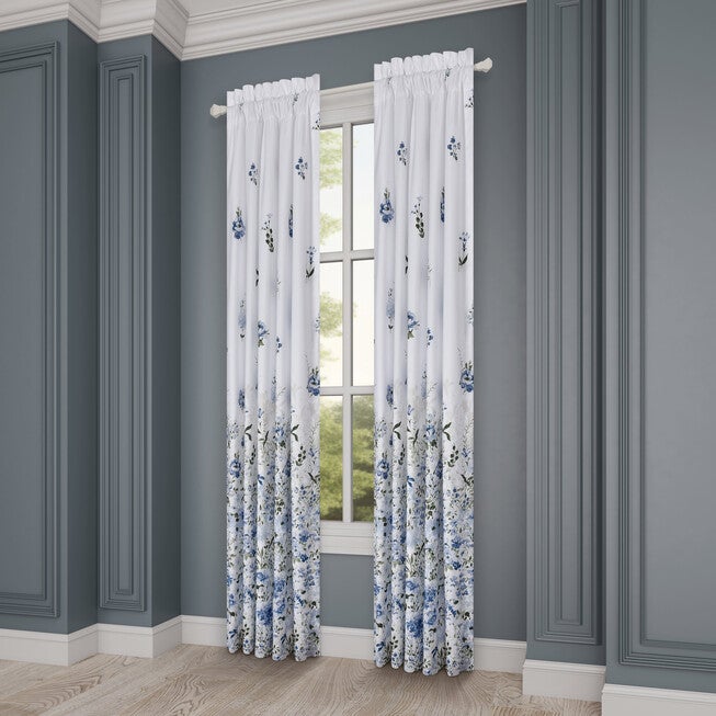 Kourtney 84 Inch Window Panel Pair, BLUE, alternate image number 1