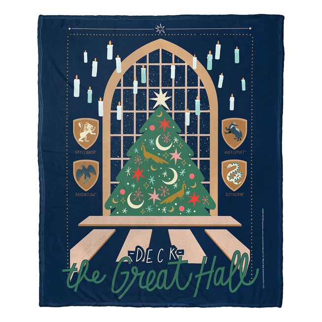 Wb Harry Potter Deck The Great Hall Silk Touch Throw, , on-hover image number null