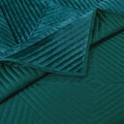 Riviera Velvet Teal Throw Blanket, , alternate image number null