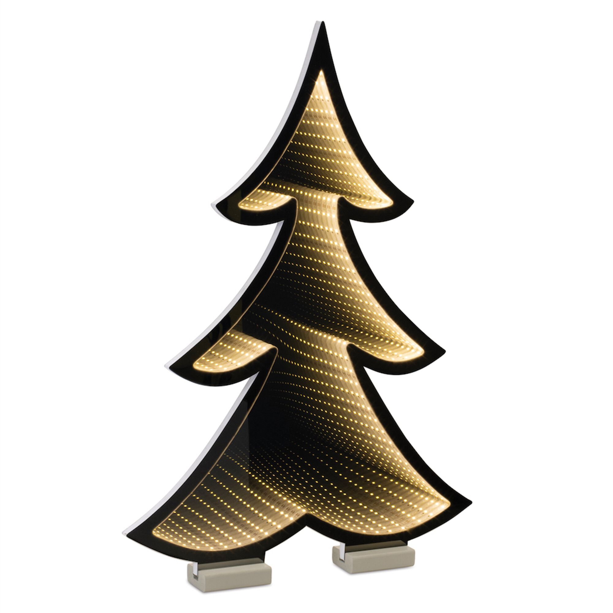 Pine Tree Outline Ekko Light Display 24.5 inchesH, WHITE, hi-res image number 0