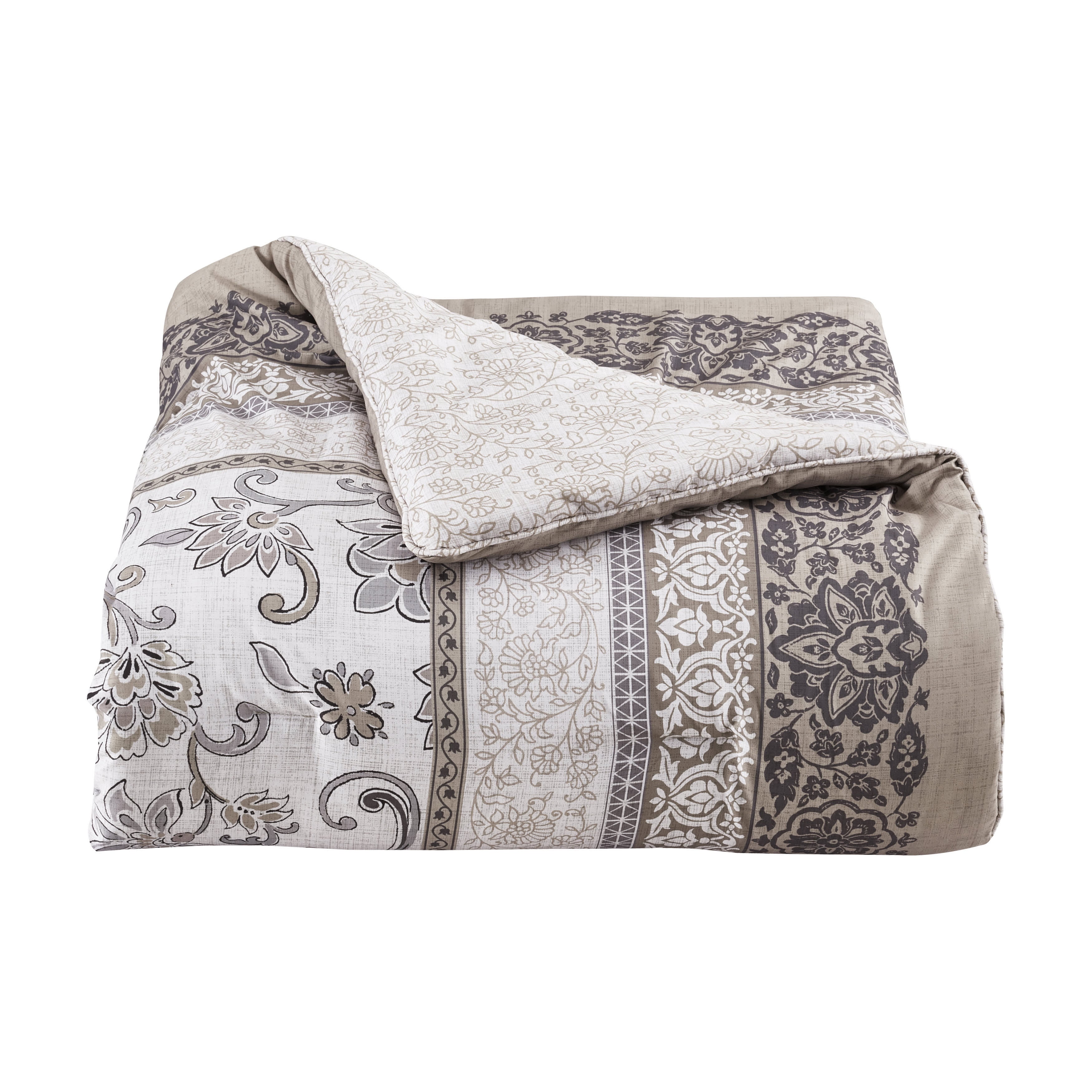Chelsea Grey 4 Piece Comforter Set, GRAY, alternate image number 4