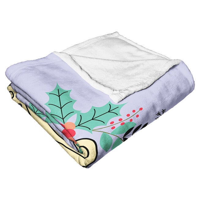 Wb Friends Wreath Silk Touch Throw Blanket, , alternate image number 4