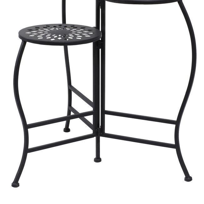 3-Tier Black Metal Traditional Plant Stand, , alternate image number 5