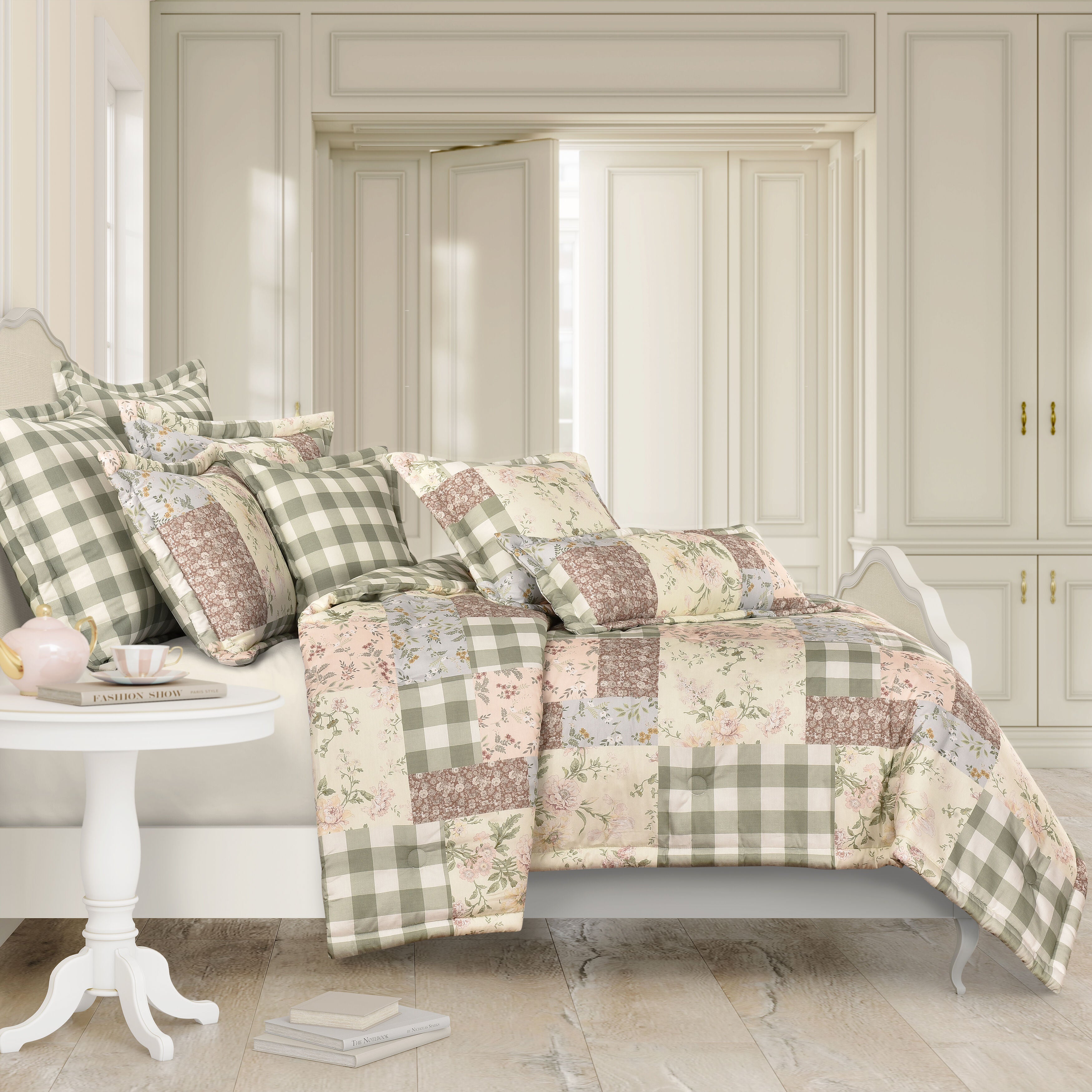 ELOISE COMFORTER SET, DUSTY ROSE, hi-res image number 0