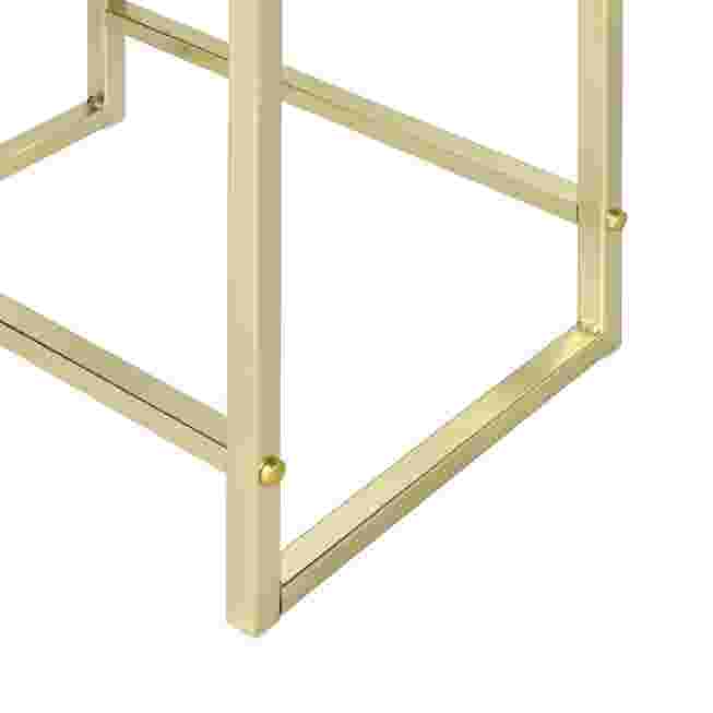 Gold leg base with foot caps