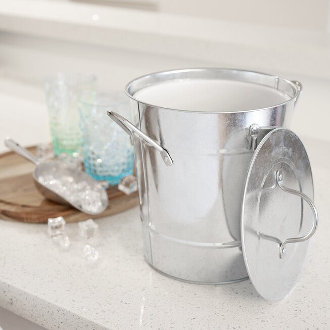 Galvanized Metal Ice Bucket, , alternate image number 3