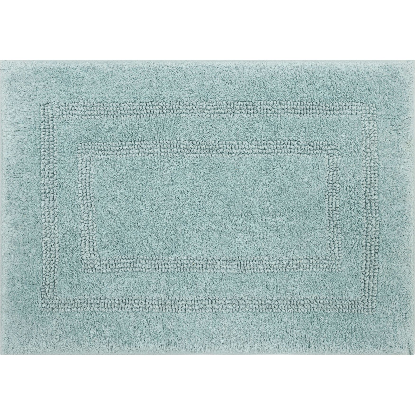 Cotton Reversible Bath Rug, GLACIER, hi-res image number 0