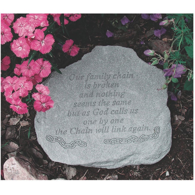 Our Family Chain Garden Memorial Accent Stone, GREY, hi-res image number null