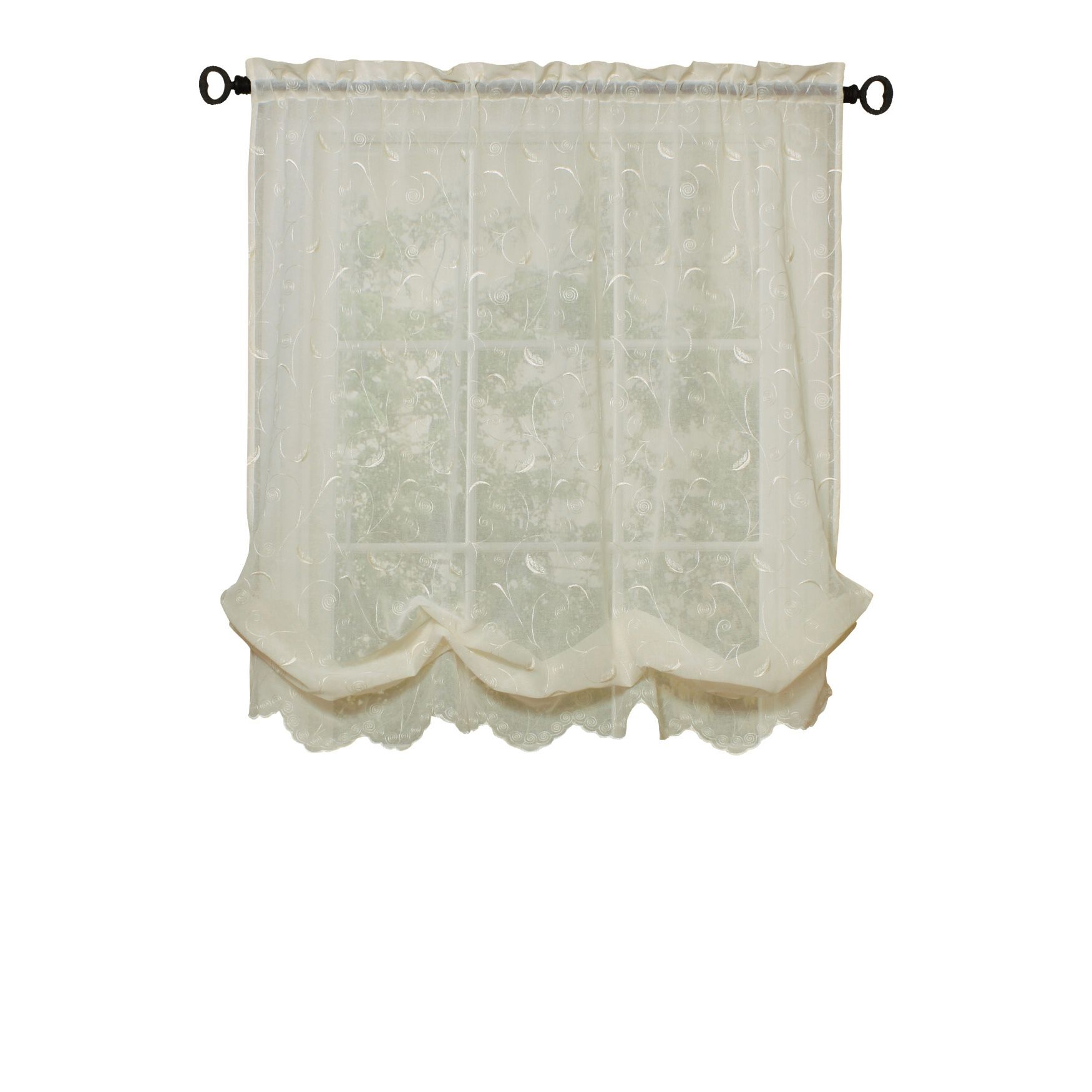 Hathaway Sheer Rod Pocket Curtain Panel, , on-hover image number 1