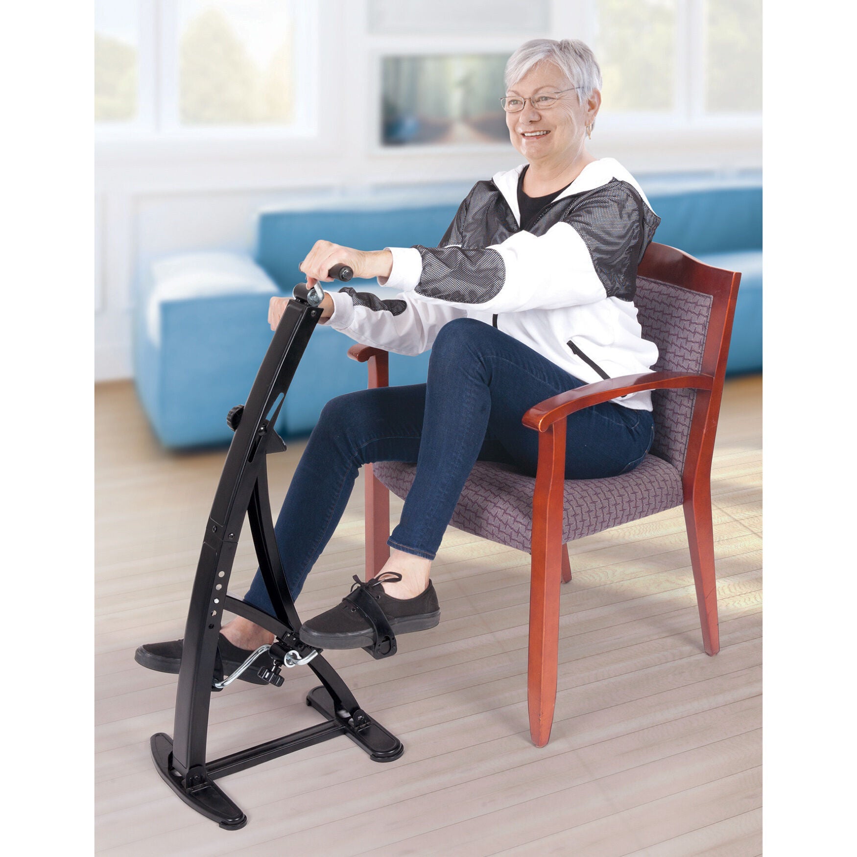 HOMETRACK&trade; Deluxe Home Exercise Bike, BLACK, hi-res image number 0