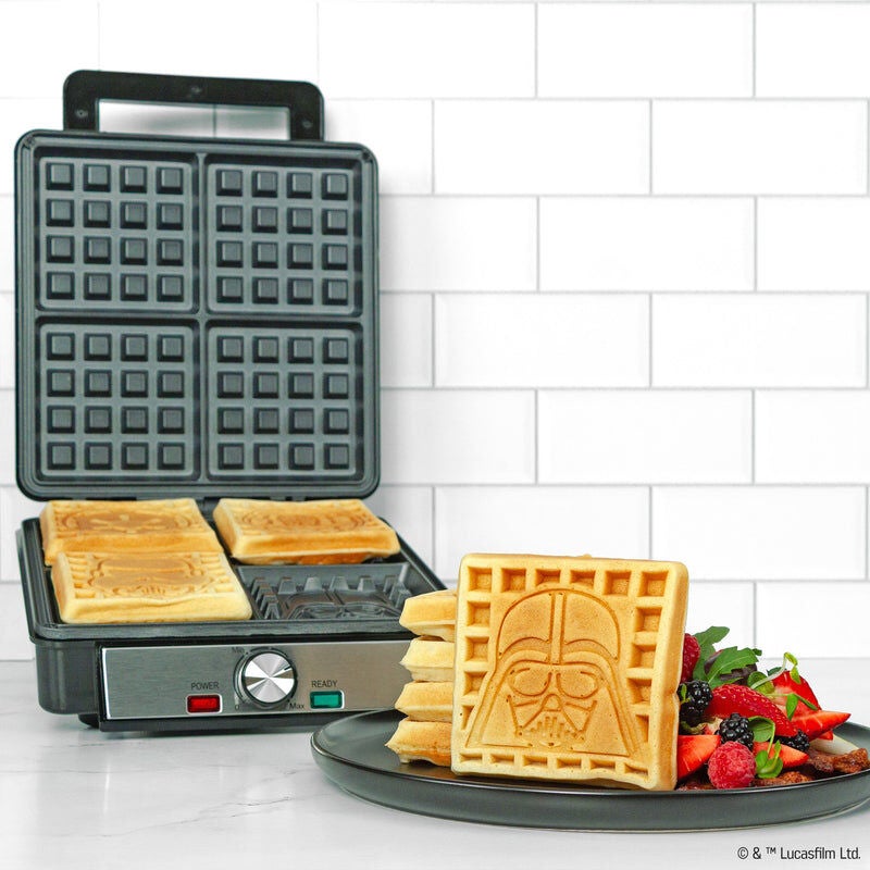 Star Wars Darth Vader Storm Trooper Deluxe Waffler, BLACK, alternate image number 1