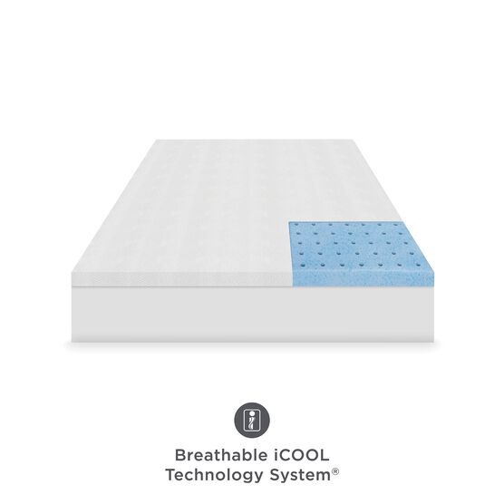 SensorPEDIC 2-Inch Prime Gel-Infused Memory Foam Mattress Topper, , alternate image number null