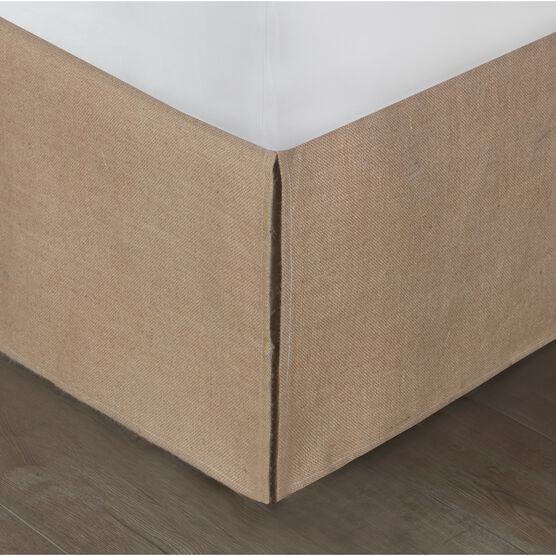 Burlap Bed Skirt 15", NATURAL, hi-res image number null