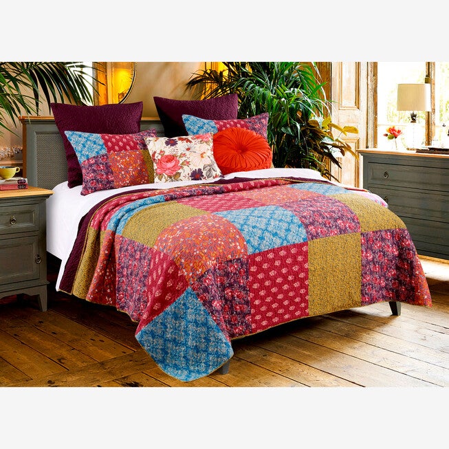 Normandy Quilt Set , BROWN, hi-res image number 0