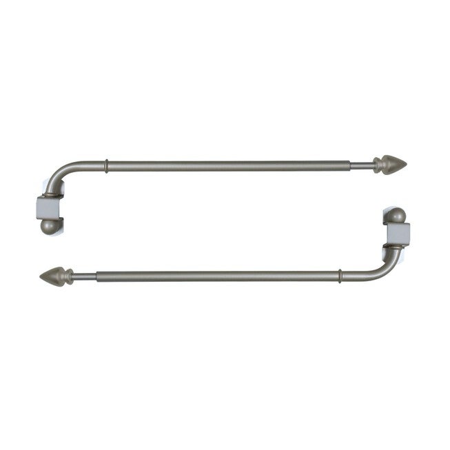 Arrow Window Curtain Swing Arm Pair Window, PEWTER, hi-res image number null