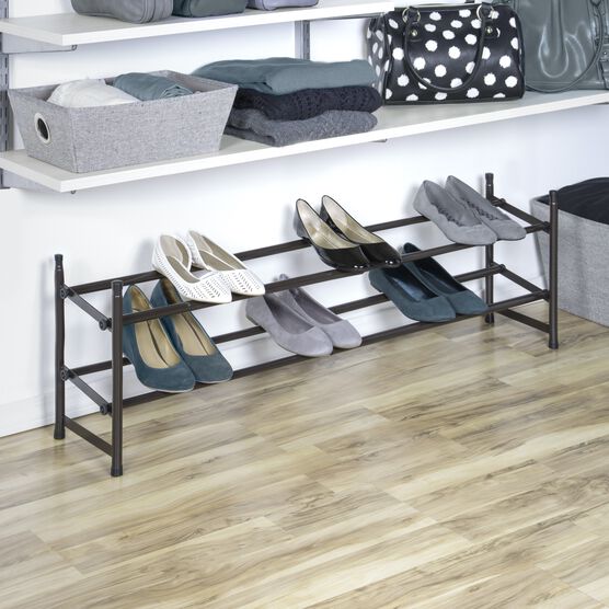 Bronze Stackable Telescoping Shoe Rack, , alternate image number null