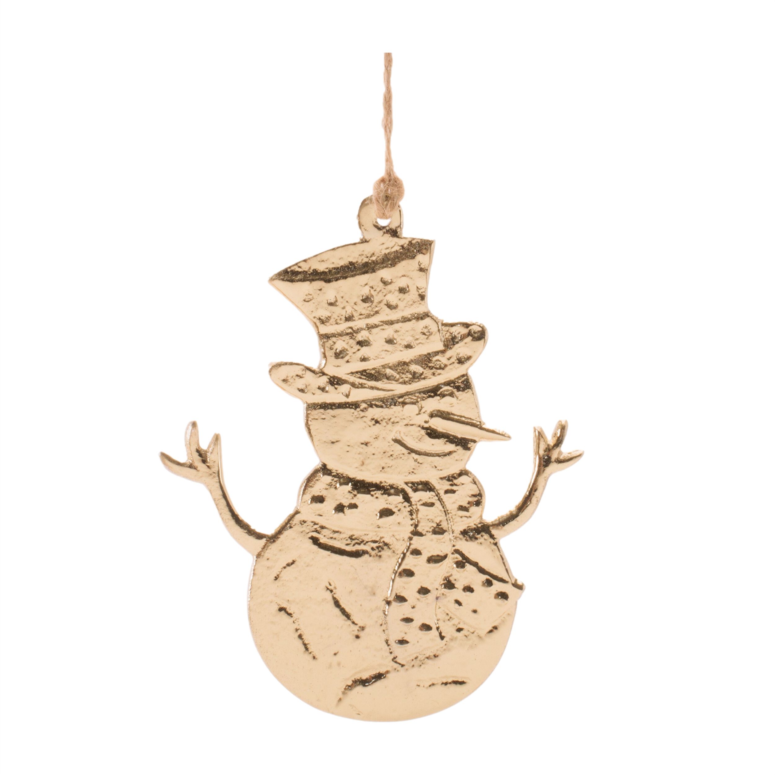 Aluminum Ornament Assortment ( Set of 6), GOLD, alternate image number 4