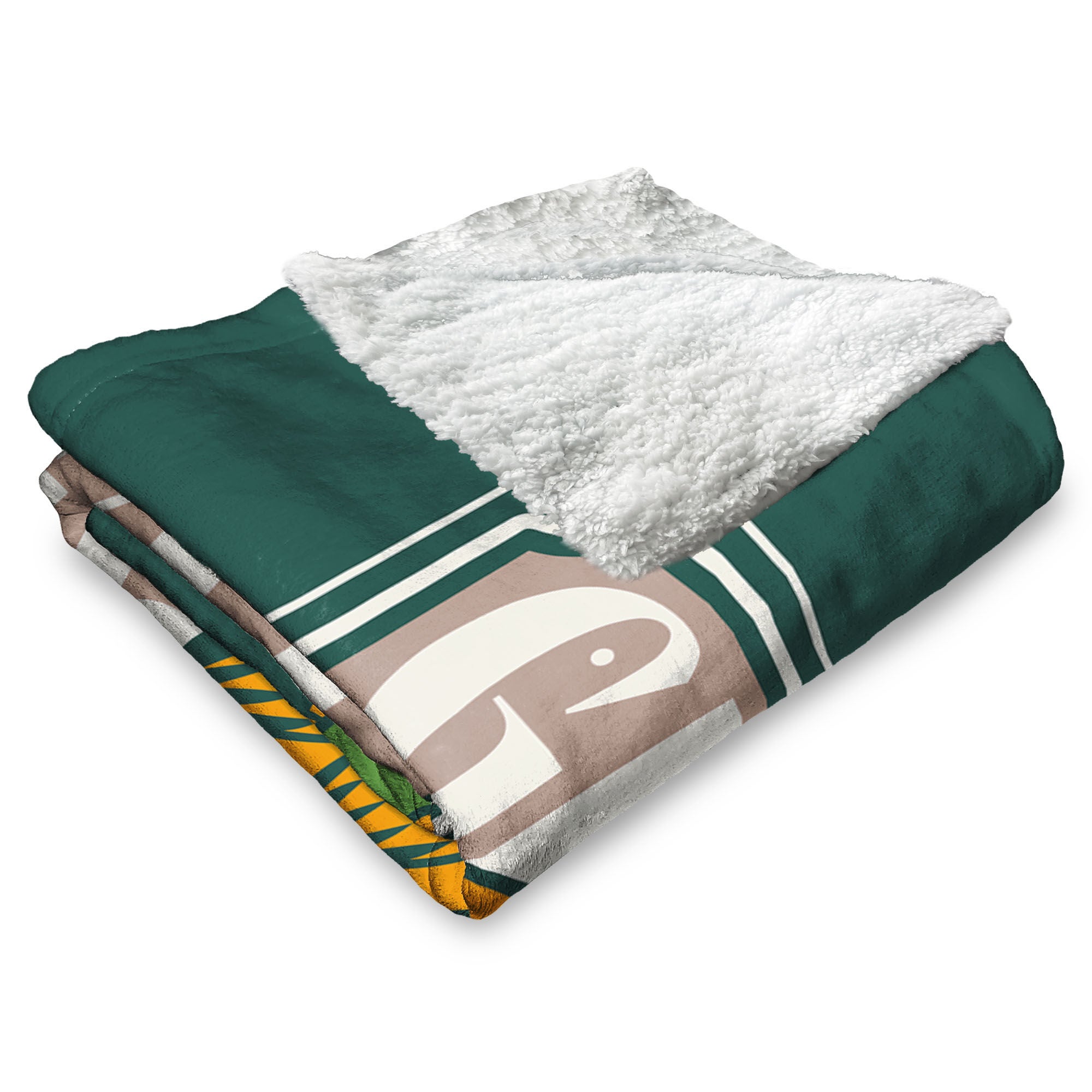 Hasbro Silk Touch Sherpa Throw Blanket 50X60 Inches, GREEN, alternate image number 3
