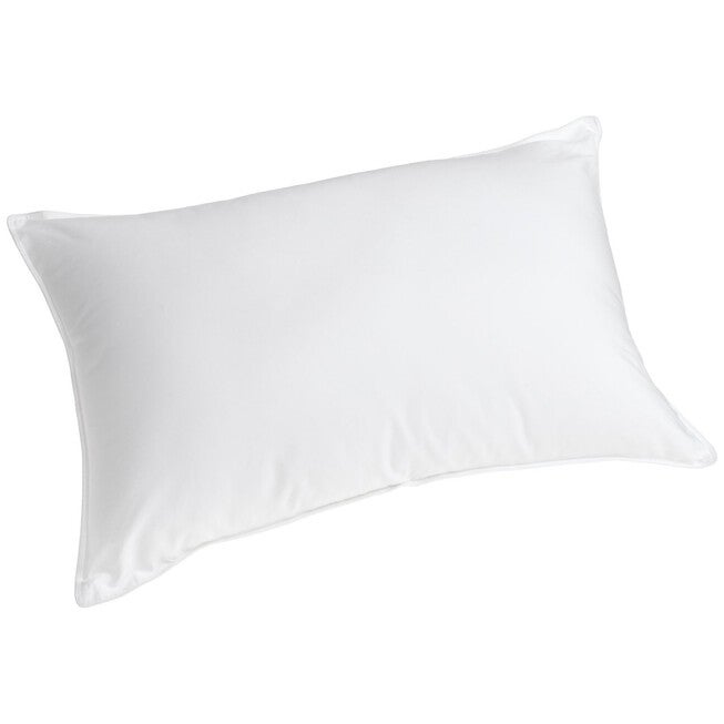 White Duck Down Bed Pillow, WHITE, hi-res image number 0