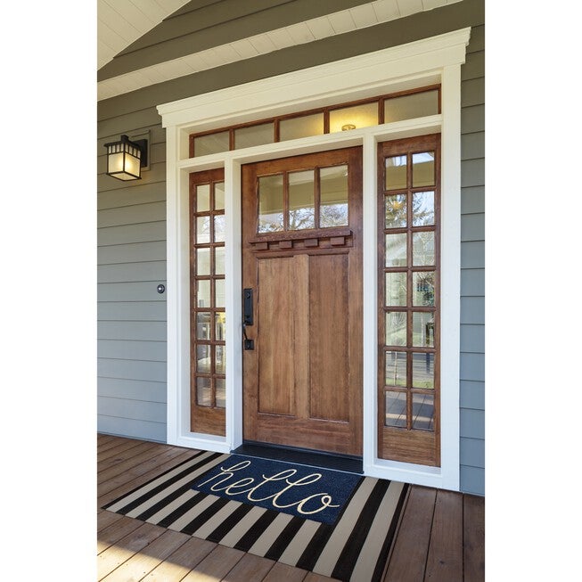 Navy Hello Doormat, , alternate image number null