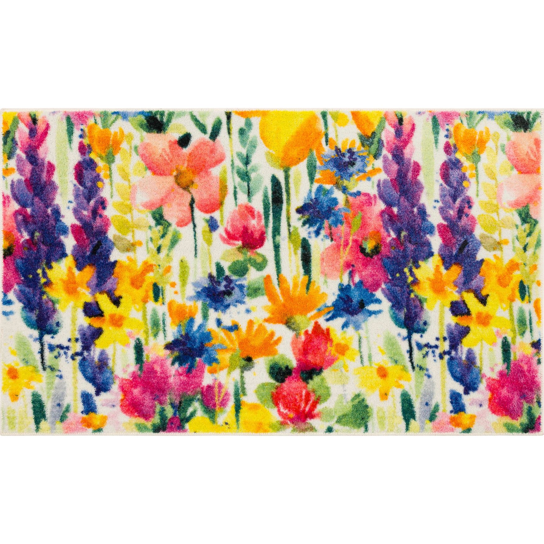 Spring Bouquet Kitchen Rug, MULTI, hi-res image number 0