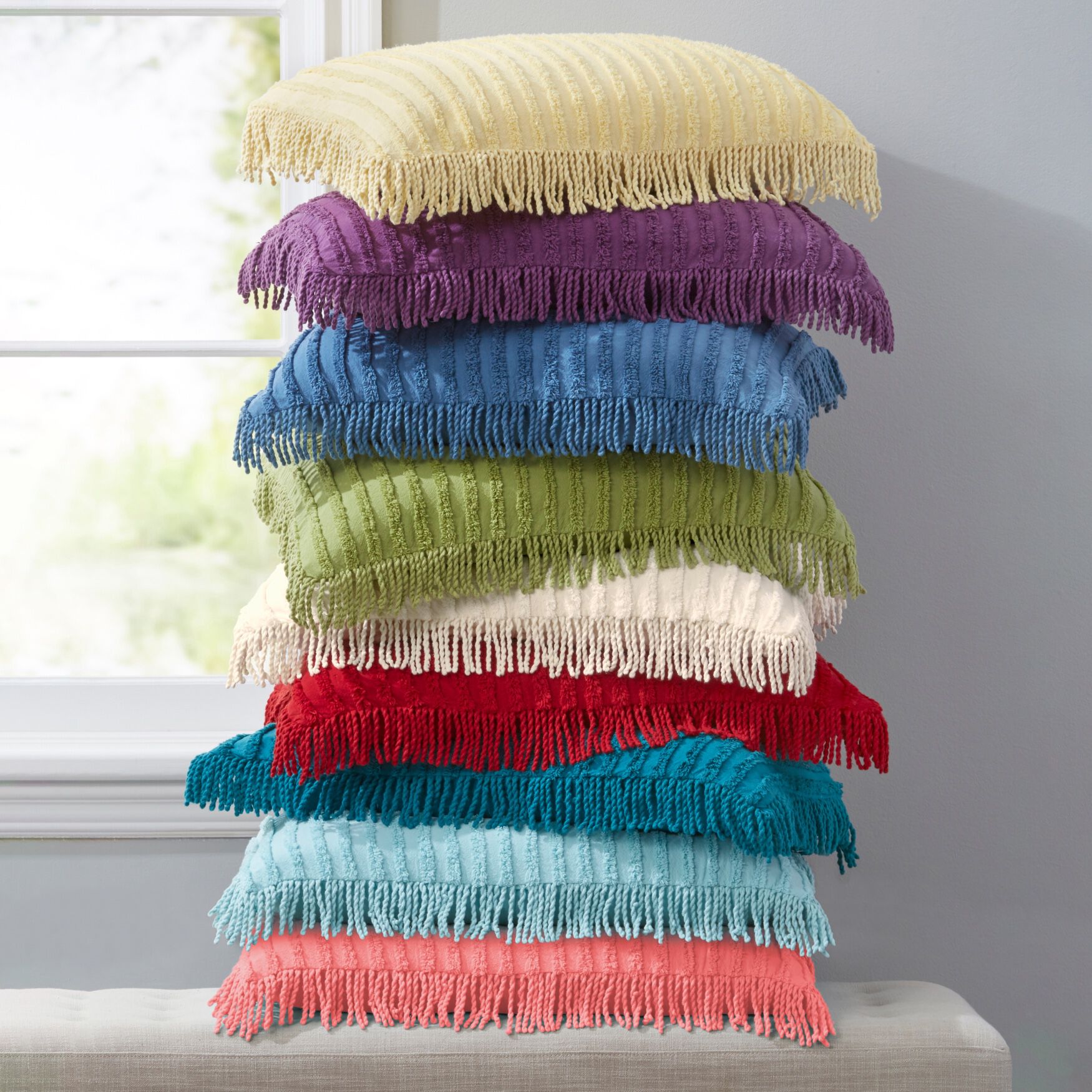 Chenille 100% Cotton Sham, , on-hover image number 1