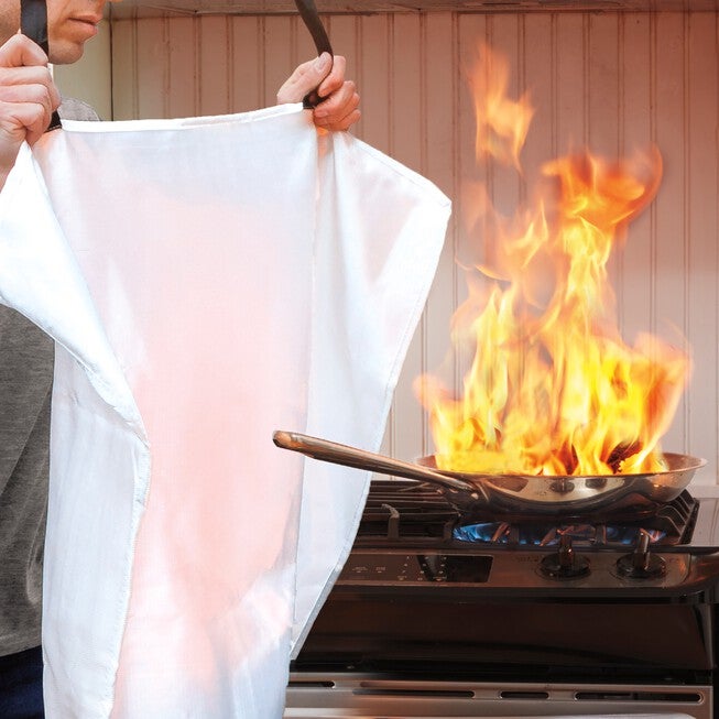 Fire Guardian Emergency Fire Blanket, WHITE, hi-res image number null