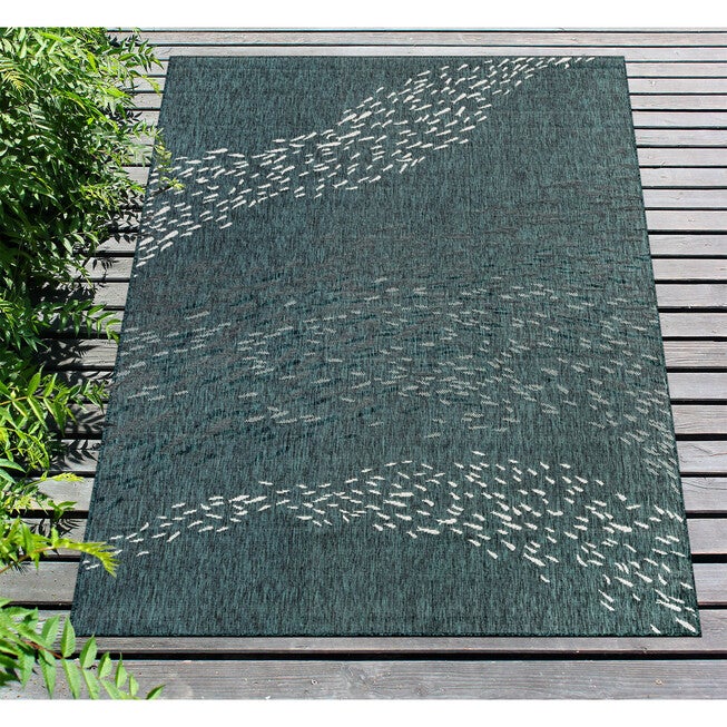 Liora Manne Carmel School Of Fish Indoor/Outdoor Rug, , alternate image number null