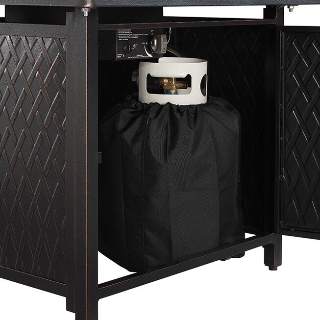 Downey 32 inches Square Aluminum LPG/NG Fire Pit, , alternate image number 7